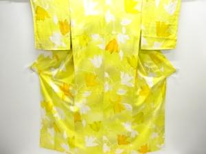 未使用品　花唐草模様小紋着物